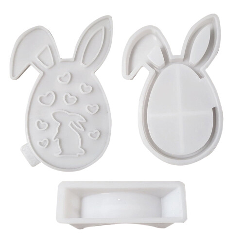 Easter Bunny Egg Resin Mold for Concrete and Epoxy Art