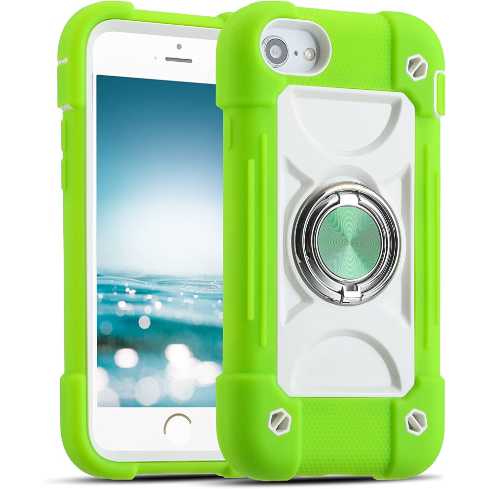 Guava Heavy-Duty Military Shockproof Case With Ring Stand For Iphone Se3/Se2/6/6S/7/8 (4.7") Â Compatible With All Listed Models 9170372098866