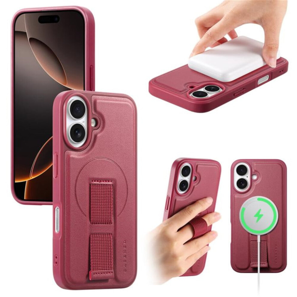 For Compatible With Iphone 16 6.1" Case With Belt Clip Holster And Kickstand Magsafe Magnetic Phone Cases,,For Compatible With Iphone 16 Red 9170372100286