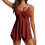 Women's Tankini Swimsuit with Tummy Control and Tie-Front 1