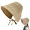 Women's Foldable Cotton-Linen Sun Bonnet with Visor 1
