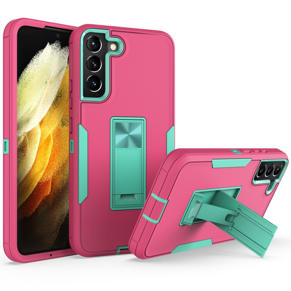Compatible With Samsung Galaxy S22 Case With Kickstand Â Heavy Duty 2-In-1 Hybrid Rugged Shockproof Cover, Rose 9170372102501