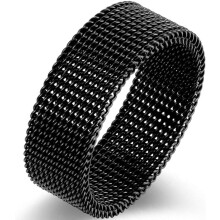 Snubní prsten z nerezové oceli 8mm, jednoduchý, hladký