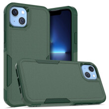 Defender Case for iPhone 14 Plus 6.7" – Heavy-Duty 1-in-1 Rugged, Dustproof, Shockproof, Non-Slip Cover, Green