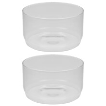 Bols mélangeurs micro-ondables en verre borosilicate résistant à la chaleur (lot de 2) pour la cuisson