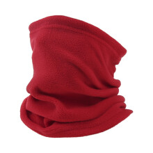 Winterse fleece nekwarmer, winddichte, warme sjaal voor skiën en fietsen, rood gezichtsmasker