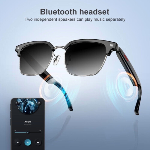 Έξυπνα γυαλιά Bluetooth ανοιχτού αυτιού για άνδρες/γυναίκες, ενσωματωμένο μικρόφωνο