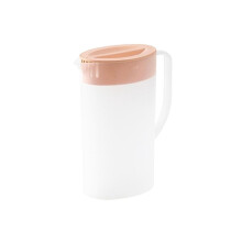 Carafe à jus de 2 L avec couvercle, récipient pour boissons chaudes ou froides, lait, jus