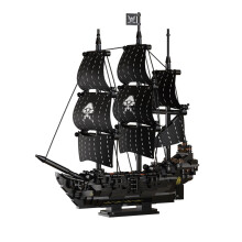 Zestawy konstrukcyjne statku pirackiego Black Pearl kompatybilne z serią modeli łodzi Lego dla dorosłych, 768 szt.