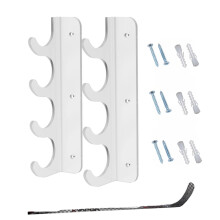 Space-Saving Horizontal Fishing Pole Holder – Acrylic Wall-Mounted Rod Rack for Garage, Basement, Kayak Paddle & Hockey Stick; Compatible with