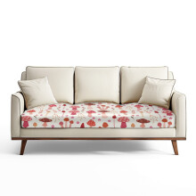 Housses de coussins de canapé à motif champignon – Housse en spandex, infroissable, anti-poussière, compatible avec les sièges de canapé