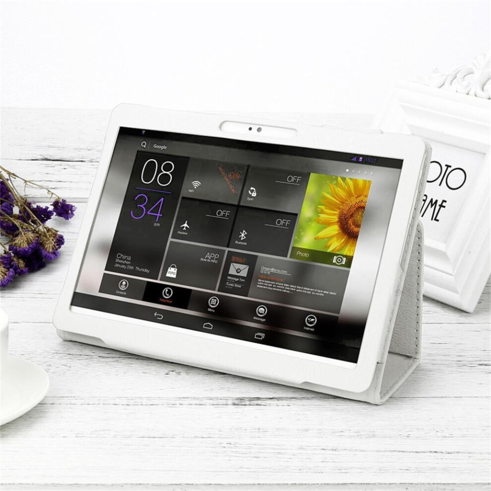 Universal 10.1" Leather Tablet Case Â Adjustable Stand, Anti-Shock & Anti-Fingerprint (Fits Most Android Tablets) 9405492226999