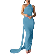 Sexy rückenfreies, figurbetontes, ärmelloses Maxikleid mit offenem Rücken – perfekt für Ausgehen, Partys und Cocktailpartys.