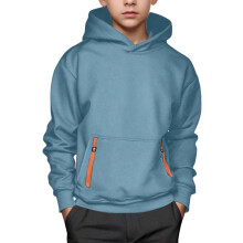 Fleece hoodie voor jongens met voorzak – Zachte, warme casual hoodie voor kinderen en jongeren, geschikt om buiten te spelen en voor dagelijks