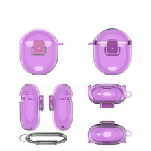 Étui de protection en TPU pour Google Pixel Buds Pro 2 – Coque rigide légère, antichoc et anti-perte avec mousqueton