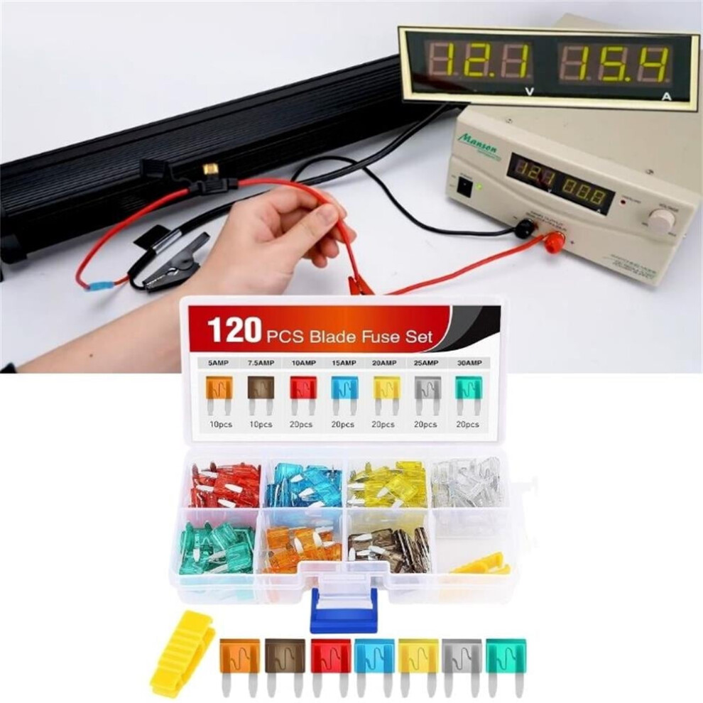 Blade Fuses Assortment 5Â30 Amp Mini Atm/Apm 120 Pcs 919886039748