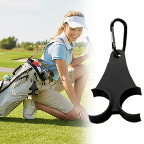 Golfboldholder med klips3D-printet teeholder til golfbag