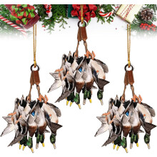 Enfeite de Caça ao Pato – Decoração de Natal 2D de Pato Real para Árvore, Presente de Natal Personalizado para Homens com Tema de Caça,