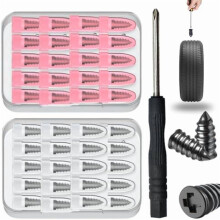 Easy Storage Tire Patching Tools Tire Repair Kit with 2 sizes,Fast Self-ServiceTire RepairTools,40 Pieces