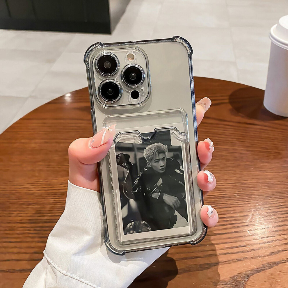 Clear Card Slot Case For Iphone 15Â7 Plus Shockproof Soft 968604606120