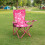 Kids Pink Bow Folding Camping Chair 2