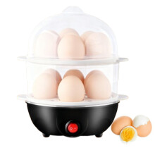 Mini Electric Egg Cooker Black 14-Egg Capacity