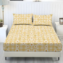 Butterfly Rose Twin Sheet Set with Pillowcase Daisy Yellow
