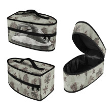 Varied Monochrome Leaves Protective Steam Iron Carrying Bag Protective Travel Carrying Case Handheld Travel Case, Bag Only