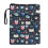 Washable Polyester Book Protector Sleeve with Zipper, Lightweight Reusable Organizer for Classroom Library – Assorted Icons 1