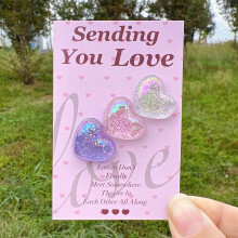 Blank Pocket Valentine Cards, Set of 6 for Adding Photos or Small Gifts, Heartfelt and Customizable for Long-Distance Love or Friendship H