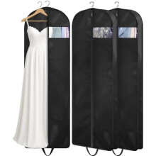 Housses à vêtements suspendues de 152 cm avec soufflets – Lot de 3