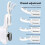 Adjustable Bunion Corrector Knob Bunion Relief Splint Comfortable Toe Straightener with Silicone Pad White 3