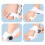 Adjustable Bunion Corrector Knob Bunion Relief Splint Comfortable Toe Straightener with Silicone Pad White 4