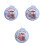 3Pcs Christmas Biscuits Tin Iron Box Storage Small Portable As Shown 3