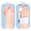 Adjustable Bunion Corrector Knob Bunion Relief Splint Comfortable Toe Straightener with Silicone Pad White 7