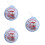 3Pcs Christmas Biscuits Tin Iron Box Storage Small Portable As Shown 7