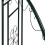Elegant pavilion i grön finish, metall 8