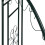 Elegant pavilion i grön finish, metall 12