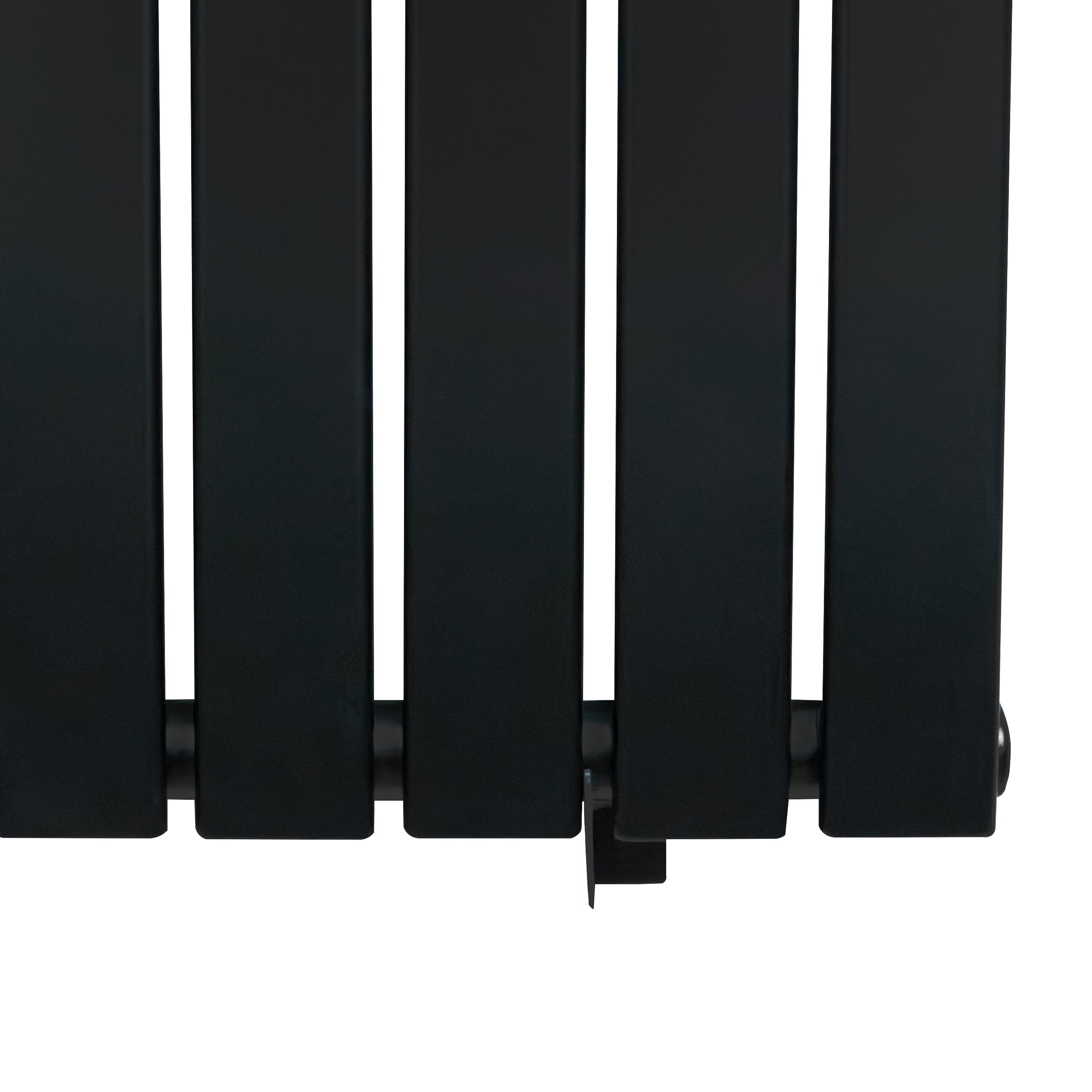 Keswick Column Radiator (Black, 600mm x 910mm) Flat Single Column Radiator Modern Designer ...