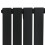Flachheizkörper – 1600mm x 420mm – Schwarz 3