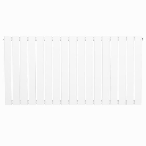(White, 600mm x 1190mm) Flat Single Column Radiator Modern Designer Single Panel 1