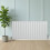 (White, 600mm x 1190mm) Flat Single Column Radiator Modern Designer Single Panel 4