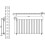 (White, 600mm x 1190mm) Flat Single Column Radiator Modern Designer Single Panel 5