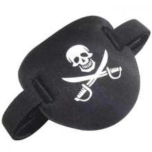 (Pirate Money, L) Adjustables 3D Eyepatch for Adults Kids, Soft Amblyopia Eye Masque for Left or Right Eyes, for Eyesight Recovery