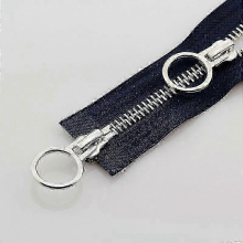 (navy, 90cm) Cerniera lunga in metallo aperta con doppio cursore per accessori di abbigliamento da giacca