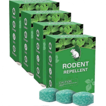 (4pcs) Effective Rat Mouse Repellent Balls Rats mouse trap Bait Mothballs Rat Controller Pill for Indoor Outdoor Rodent Control Protect