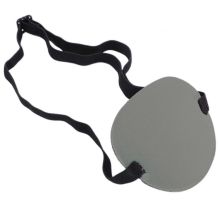 (Grey, L) Adjustables 3D Eyepatch for Adults Kids, Soft Amblyopia Eye Masque for Left or Right Eyes, for Eyesight Recovery