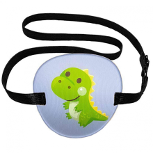 (Tyrannosaurus, L) Adjustables 3D Eyepatch for Adults Kids, Soft Amblyopia Eye Masque for Left or Right Eyes, for Eyesight Recovery