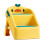 Foldable Toddler Step Stool 2 Steps, Safe Slip-Resistant, Yellow 1