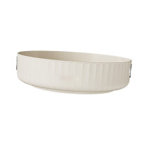 Creamy White Rotatable Round Storage Tray 28x7cm Multi-Purpose Rack